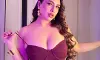 Nehhaa Malik Turns Up the Heat in Maroon Strapless Gown