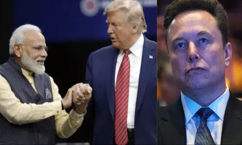 ట్రంప్ - మోడీ చర్చలు మధ్యలో మస్క్