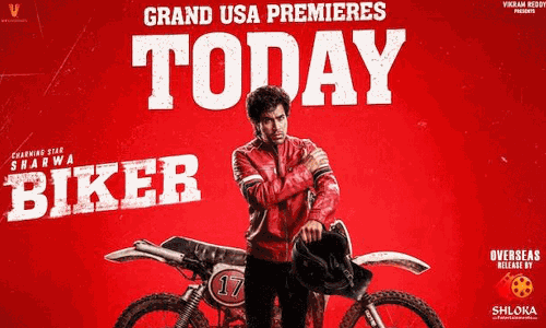 Sharwa’s Biker USA Premieres Today