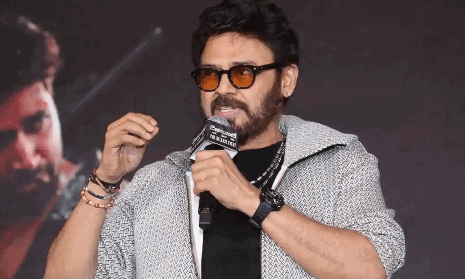 “This Will Be Mrunal’s Best Film”: Venkatesh at Dacoit Event “This Will Be Mrunal’s Best Film”: Venkatesh at Dacoit Event