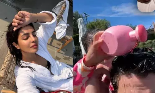 గ్లోబల్ బ్యూటీ హైదరాబాద్‌లో పూల్ డే.. ప్రియాంక చోప్రా సింప్లిసిటీకి ఫిదా..