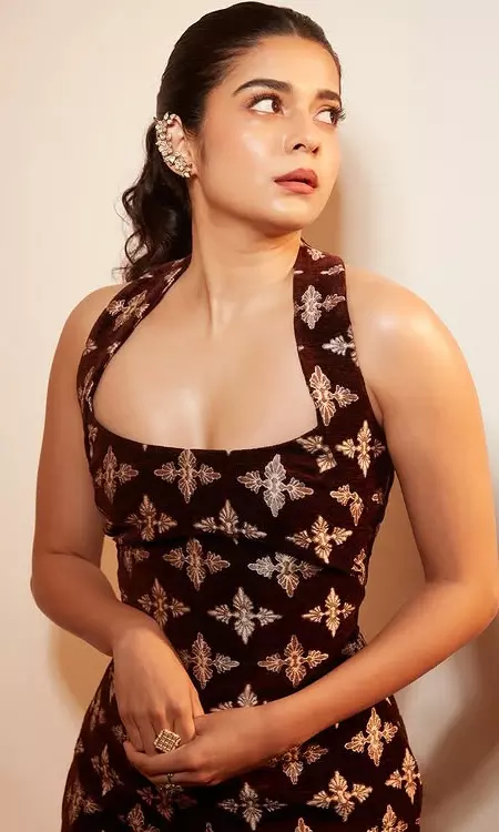 Mithila Palkar Turns Heads in Elegant Brown Velvet Dress