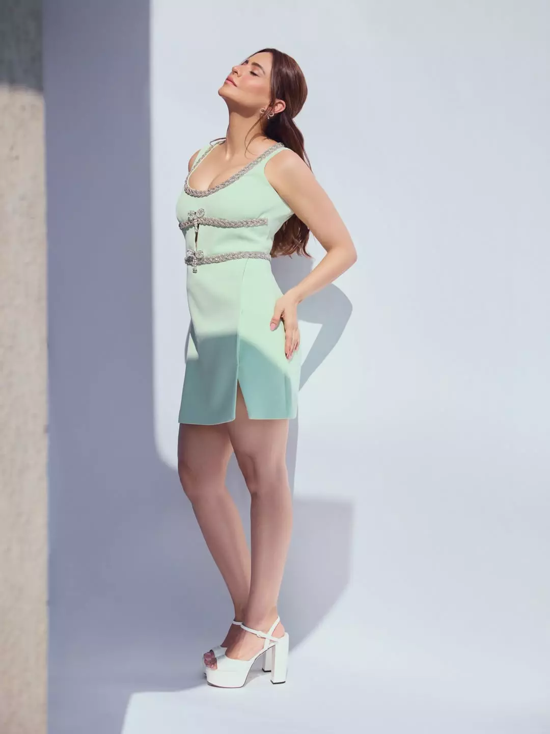 Aamna Sharif Stuns in Mint Green Miu Miu Dress with Ethereal Look Aamna Sharif Stuns in Mint Green Miu Miu Dress with Ethereal Look