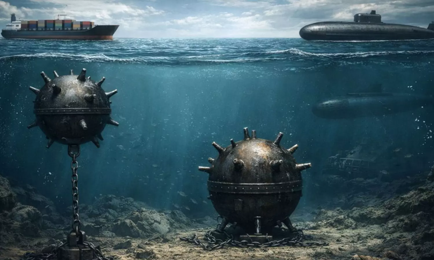 హర్మూజ్ లో సీమైన్స్ పెట్టి మరిచిపోయిన ఇరాన్.. నౌకలకు పెను ముప్పు