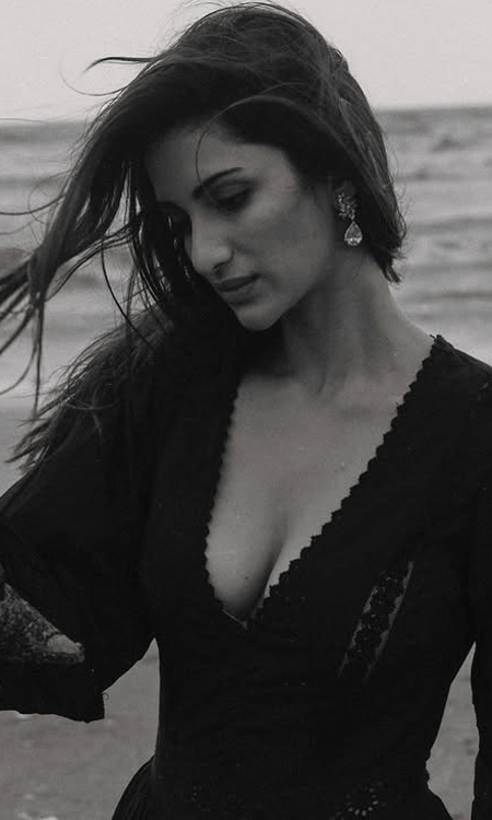 Diksha Singh Stuns in Bold Black Look in Monochrome Photoshoot