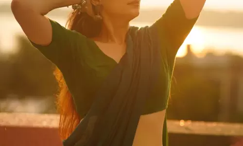 Aditi Gautam Shines in Golden Hour Elegance