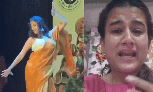 చీరలో డాన్స్ వైరల్… ట్రోలింగ్‌కు గురై గుక్కపెట్టి ఏడ్చిన యువతి!