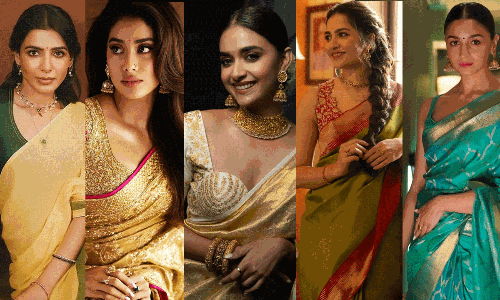 ఫోటో స్టోరి: టాప్- 10 హీరోయిన్ల చీర సొగ‌సు