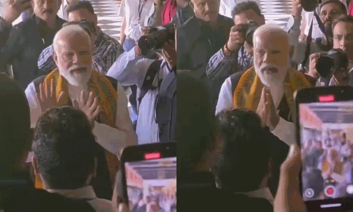 ప్రోటోకాల్ పక్కన పెట్టి పెళ్లి మండపంలోకి వెళ్లి ప్రధాని మోడీ ఆశీస్సులు