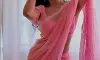 Saanve Megghana Stuns in Pink Saree Styled by Her Mother