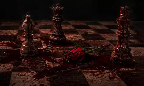 కృష్ణ చైతన్య పవర్‌పేట.. నలిగిన గులాబీ.. చిందిన రక్తం