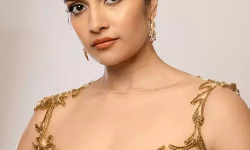 Rukmini Vasanth Stuns in Regal Gold Gown Wins Hearts Online