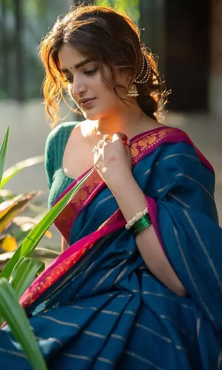 Nidhhi Agerwals Traditional Glam in Serene Nature Shoot