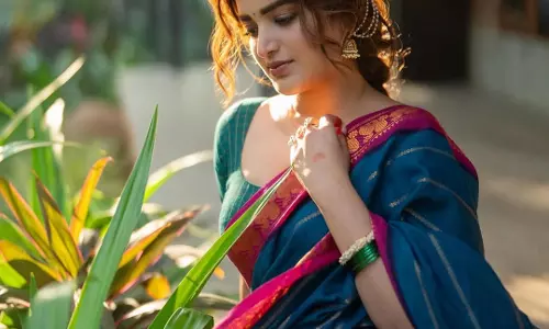 Nidhhi Agerwals Traditional Glam in Serene Nature Shoot