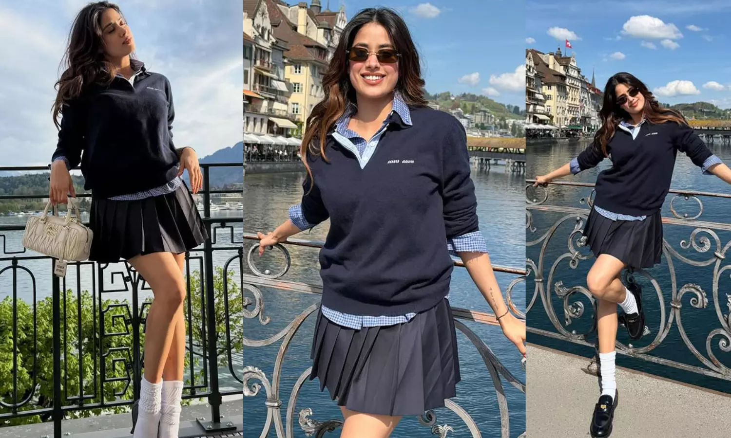 స్విస్ సూర్యరశ్మిలో జాన్వీ మెరుపులు.. జెనీవా వీధుల్లో జ‌ల్సాలు!