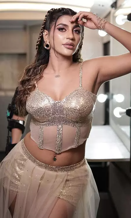 Yashikaa Annand Stuns in Dazzling Gold Glam Look