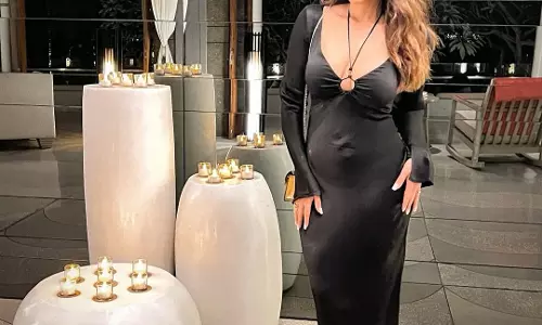 Shama Sikander Stuns in Elegant Black Glam Look