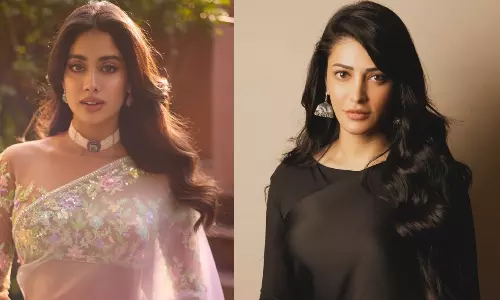 జాన్వీ అందాల విందుకు శ్రుతి బోన‌స్ ట్రీట్: మెగాఫ్యాన్స్‌కు ముందుంది ముస‌ళ్ల పండ‌గ‌
