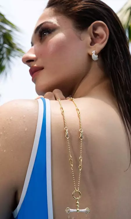 Tamannaah Bhatia Stuns with Wet Hair Look in Serene Photoshoot