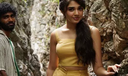 Krithi Shetty Shines in Outdoor Still from Love Insurance Kompany
