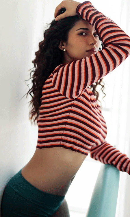Striking Poise: Ruhani Sharma’s Captivating Charm