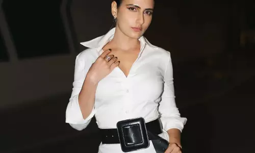 Fatima Sana Shaikh stuns in balenciaga look at ss26 preview in mumbai