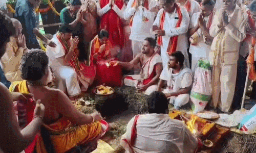 పంతం నెగ్గించుకున్న ర‌ఘురామ‌.. రామాల‌యానికి శంకుస్థాప‌న!