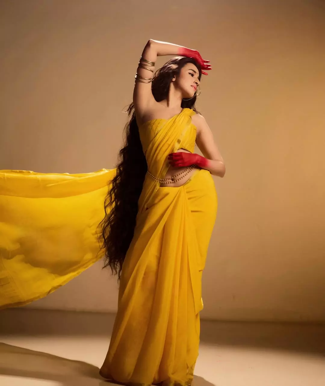 Soft Glam Magic: Nuveksha’s Stunning Yellow Moment Soft Glam Magic: Nuveksha’s Stunning Yellow Moment