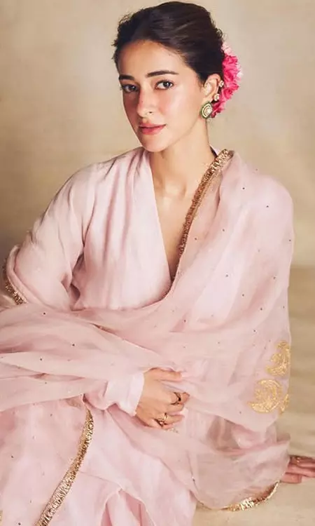 Ananya Panday Glows in Ethereal Pink Ensemble