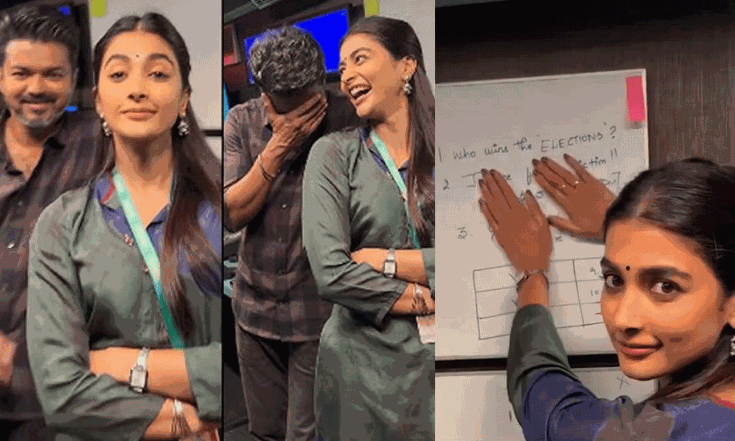 విజయ్ విక్టరీ.. పూజ ముందే గెస్ చేసినట్లు ఉందే..