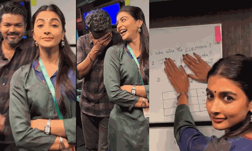 Pooja Hegde Shares Prediction Video Of Vijay