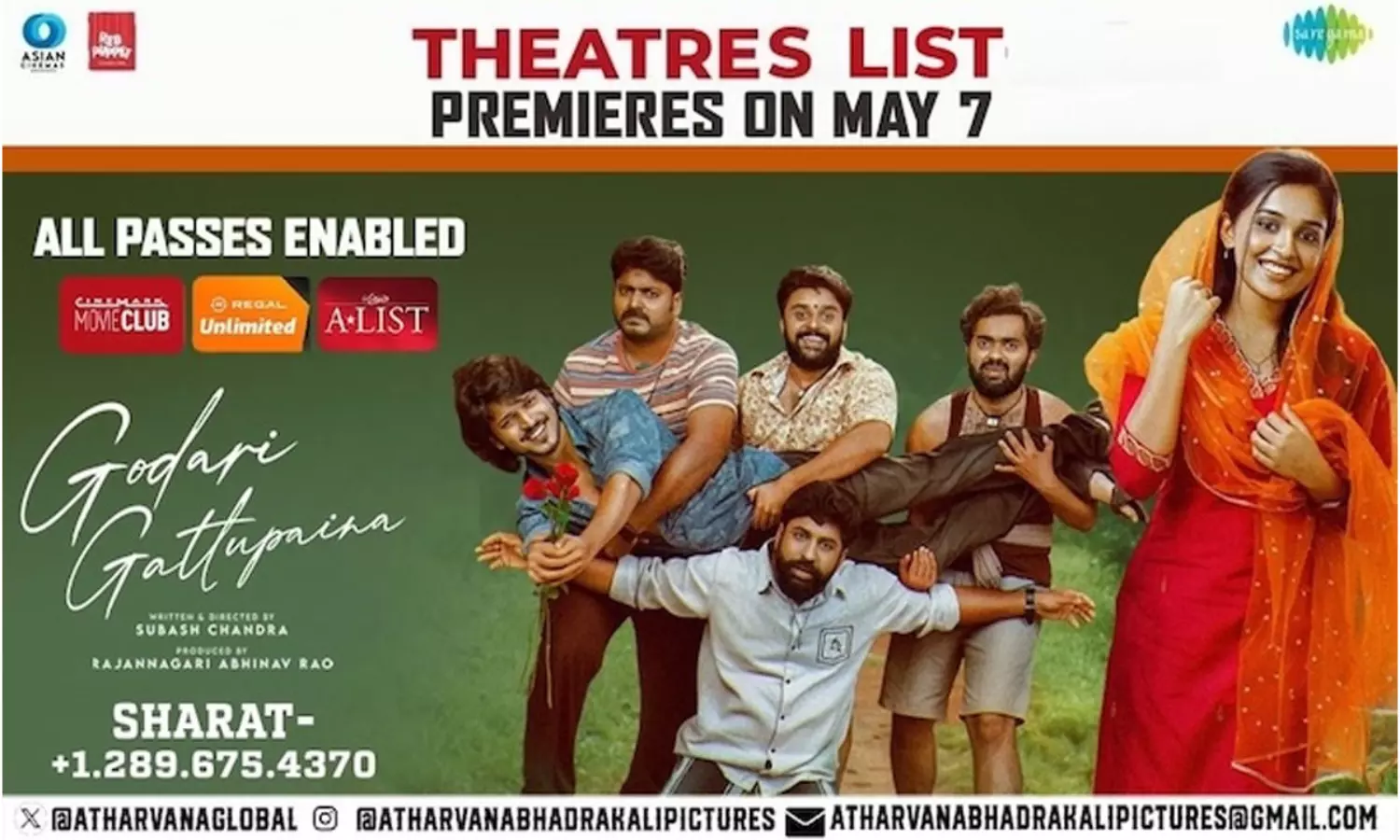 Godari Gattupaina India & Overseas Theaters List