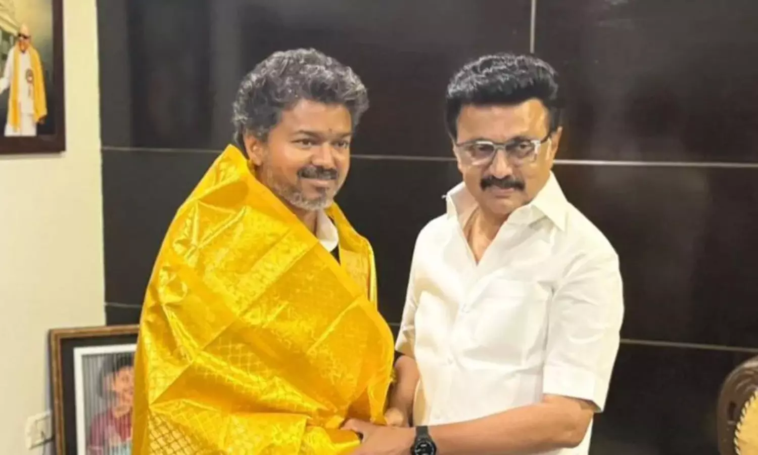 స్టాలిన్‌ ఇంటికి వెళ్లి కలిసిన సీఎం విజయ్