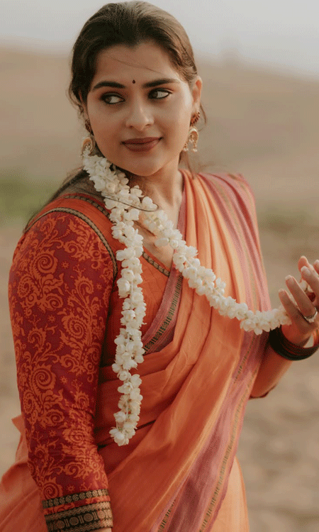 Kavya Kalyanram Radiates Traditional Elegance in Stunning Desert Photoshoot