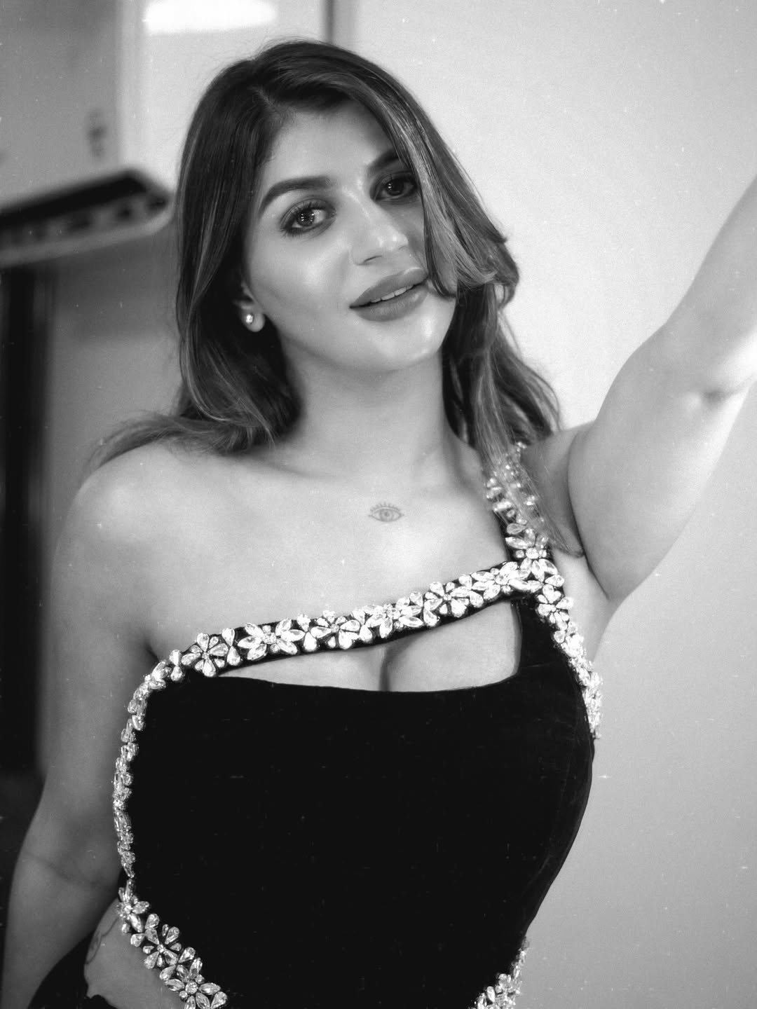 Actress Yashika Aannand Turns Up The Heat In Stylish Black Ensemble