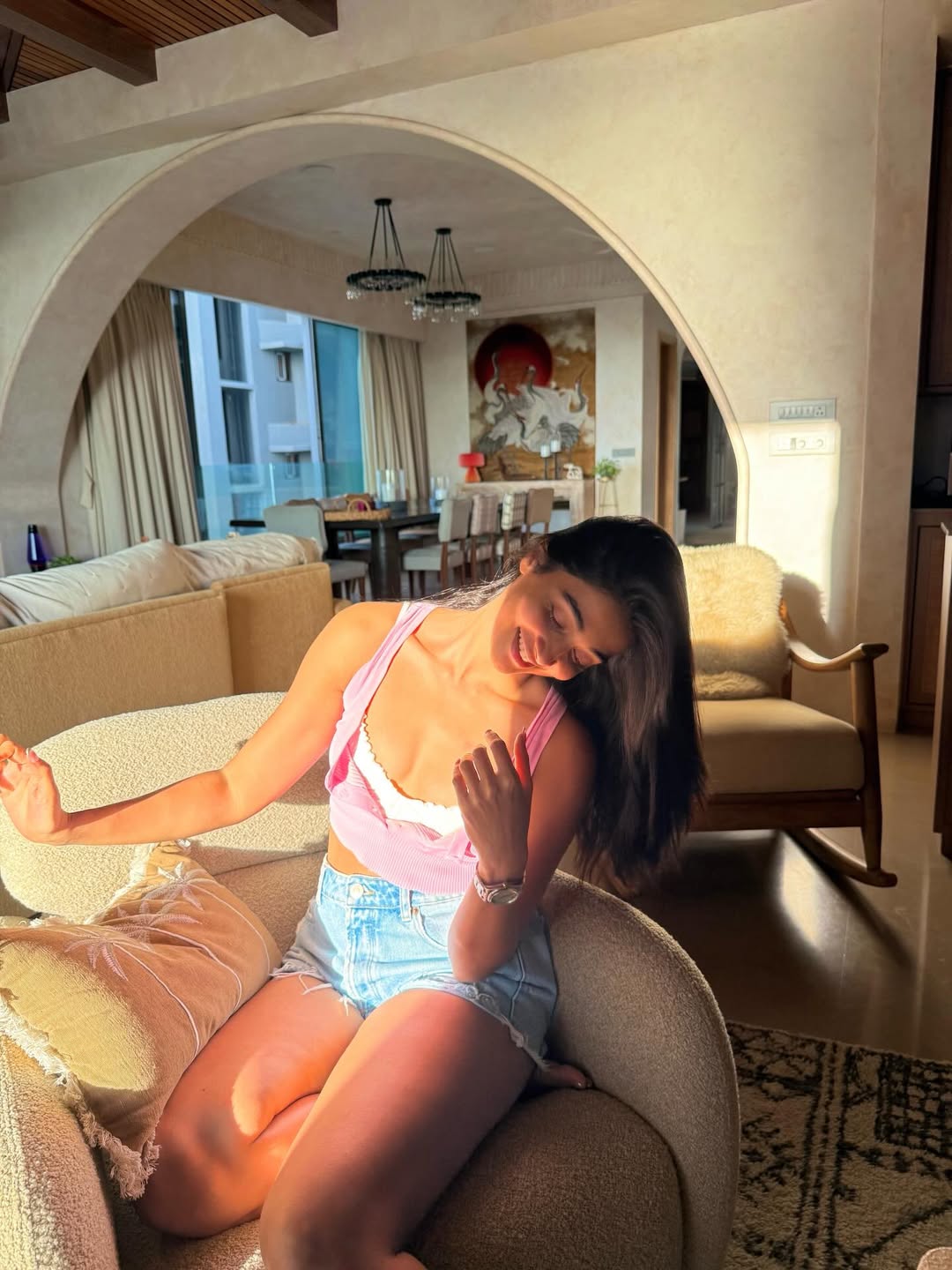 Pooja Hegde Radiates Summer Vibes In Cute Pink Casual Look