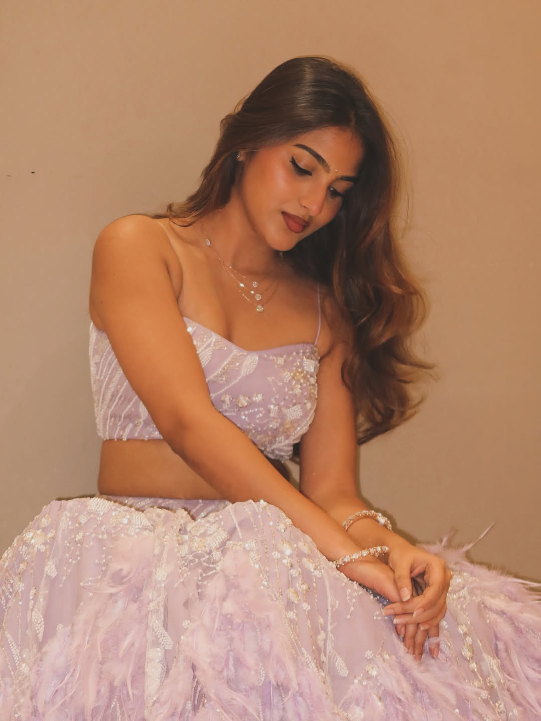 Pranavi Manukonda Dazzles in Dreamy Pink Photoshoot