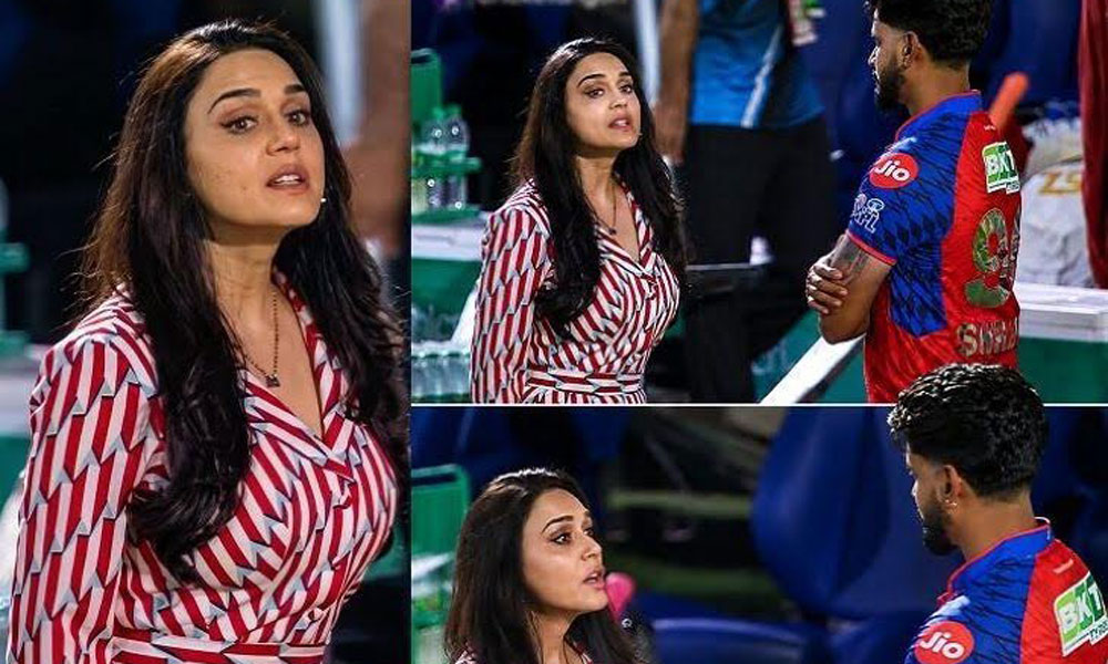 మైదానంలోనే ఓనర్  ప్రీతీ జింటా క్లాస్.. పాపం ‘సర్పంచ్ సాబ్’