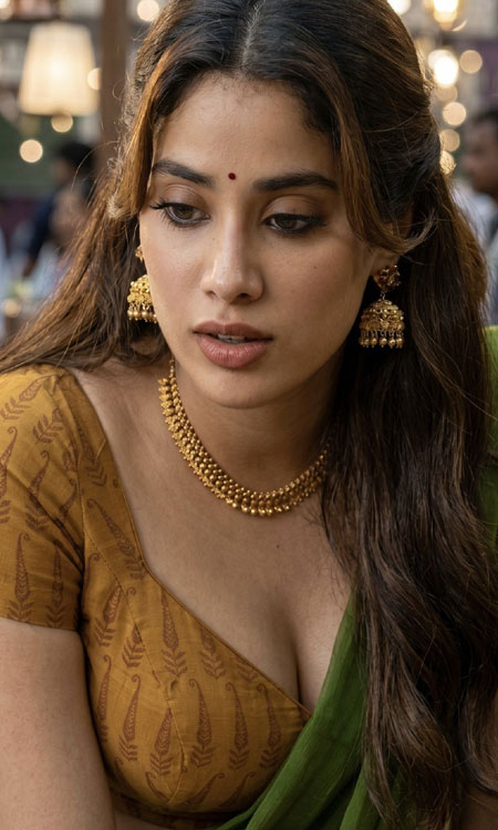 Janhvi Kapoors Viral Chikiri Look Wins Hearts Online
