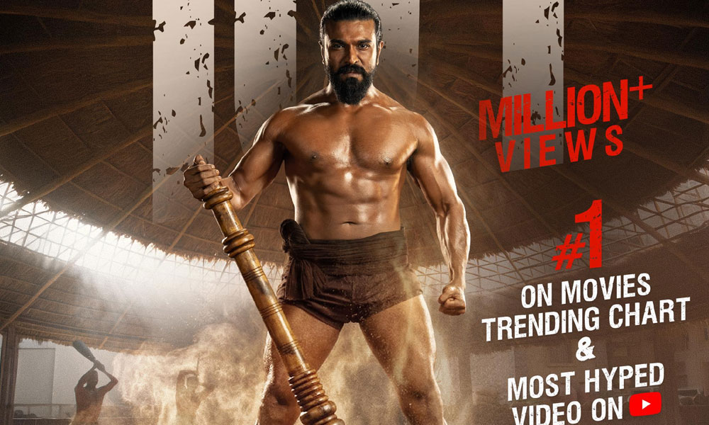 యూట్యూబ్‌లో ‘పెద్ది’ వేట.. 24 గంటల్లోనే సెంచరీ