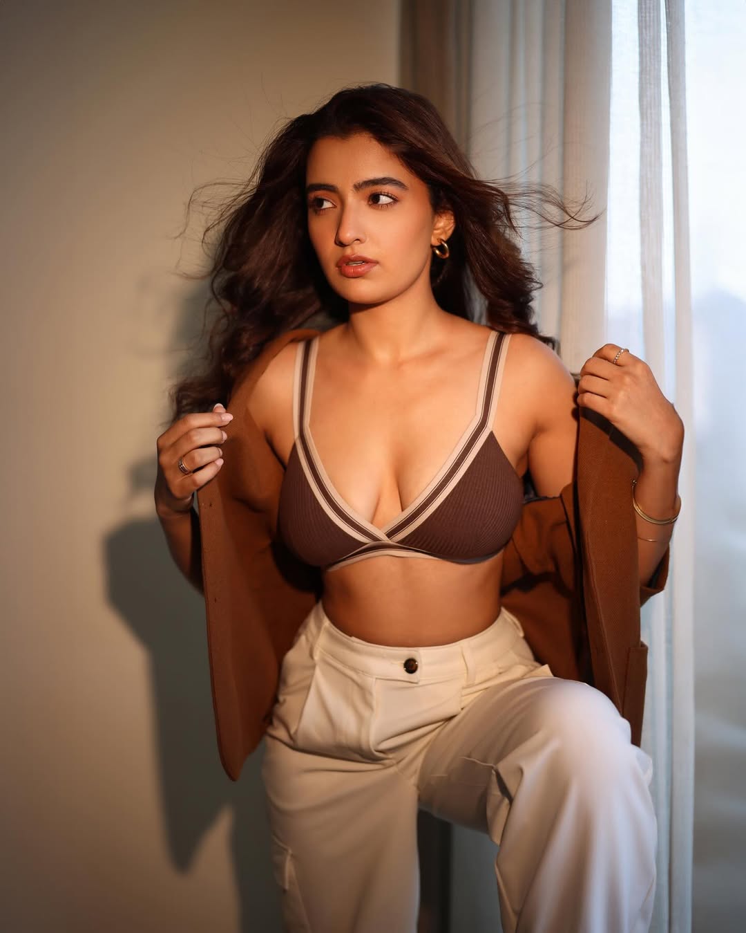 Rukshar Dhillon Exudes Confidence in Chic Blazer Look