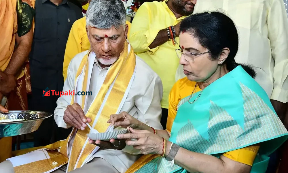 స‌తీమ‌ణి మాట‌కు క‌ట్టుబడి.. చంద్ర‌బాబు ఏం చేశారంటే!