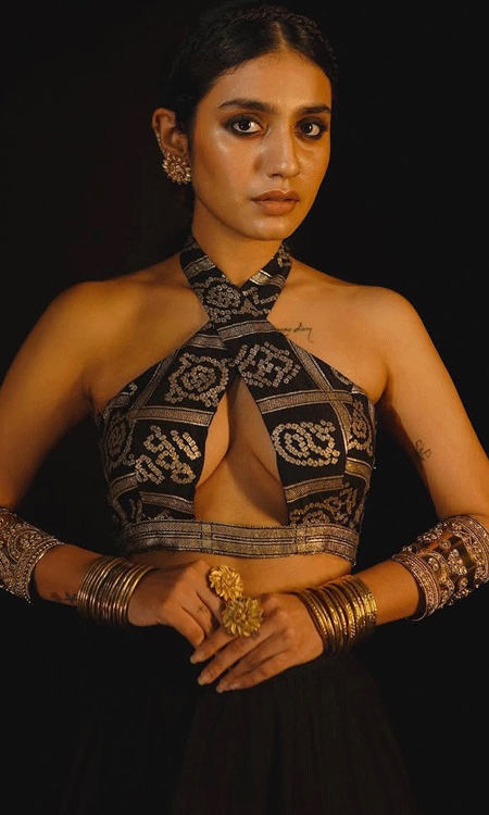 Priya Prakash Varrier Stuns In Bold Traditional Look With Timeless Elegance