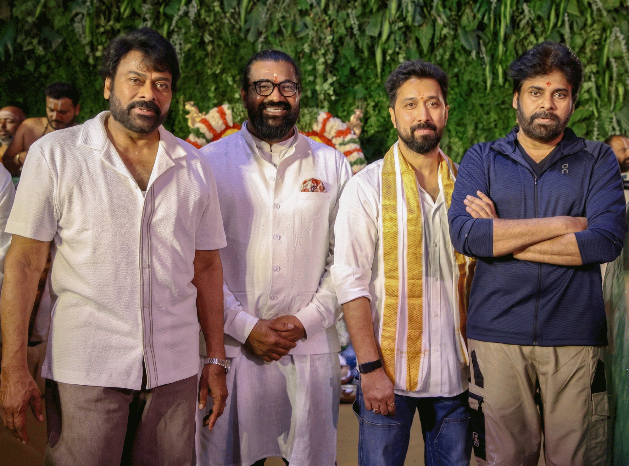 Mega158: Pawan Kalyan Claps, Chiru In Action Mega158: Pawan Kalyan Claps, Chiru In Action