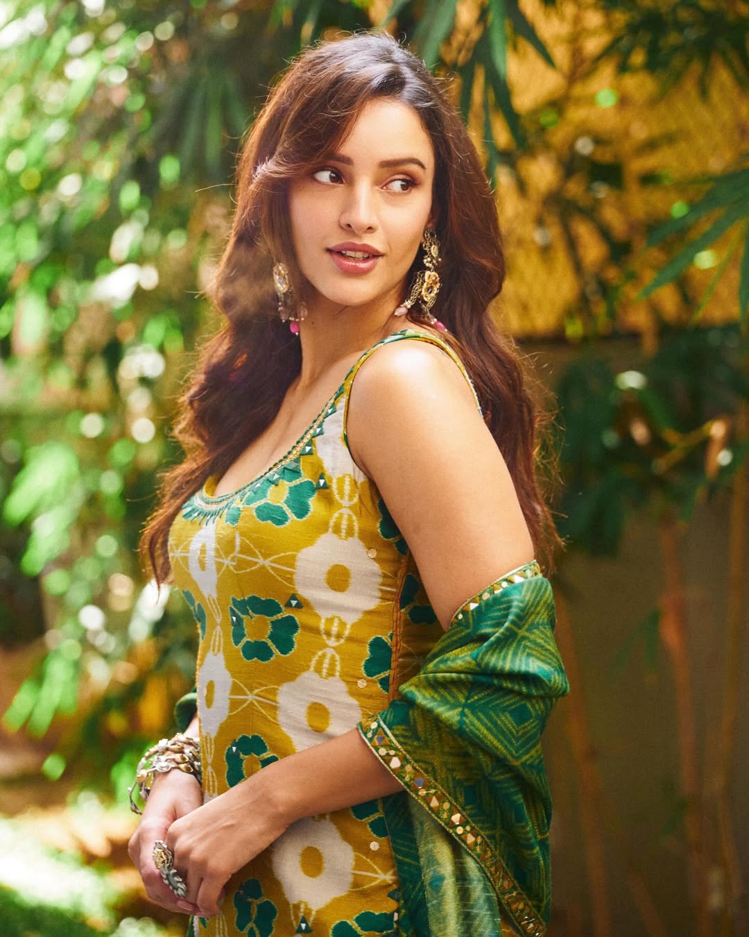 Triptii Dimri Radiant in Mustard and Emerald Hues