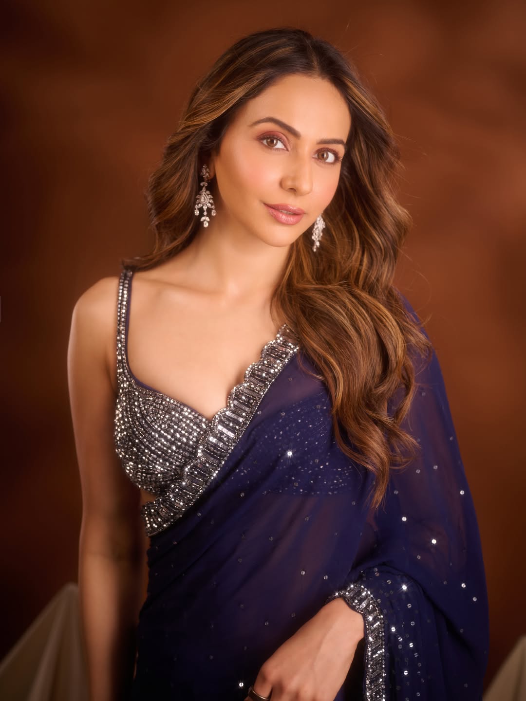 Rakul Preet Singh Slays in Cascading Sequins and Metallic Details