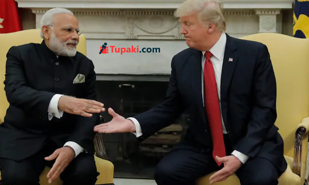 మోడీకి బిగ్ ఫ్యాన్ ని నేనే సుమా...ట్రంప్ ప్రేమావేశం ! మోడీకి బిగ్ ఫ్యాన్ ని నేనే సుమా...ట్రంప్ ప్రేమావేశం !