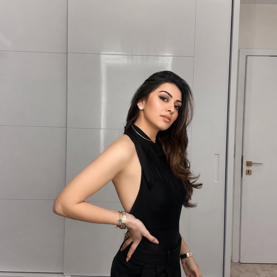 Hansika Motwani Stuns in Elegant Black Outfit With Timeless Grace