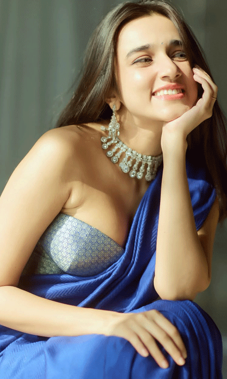 Nuveksha Wins Hearts With Radiant Saree Look