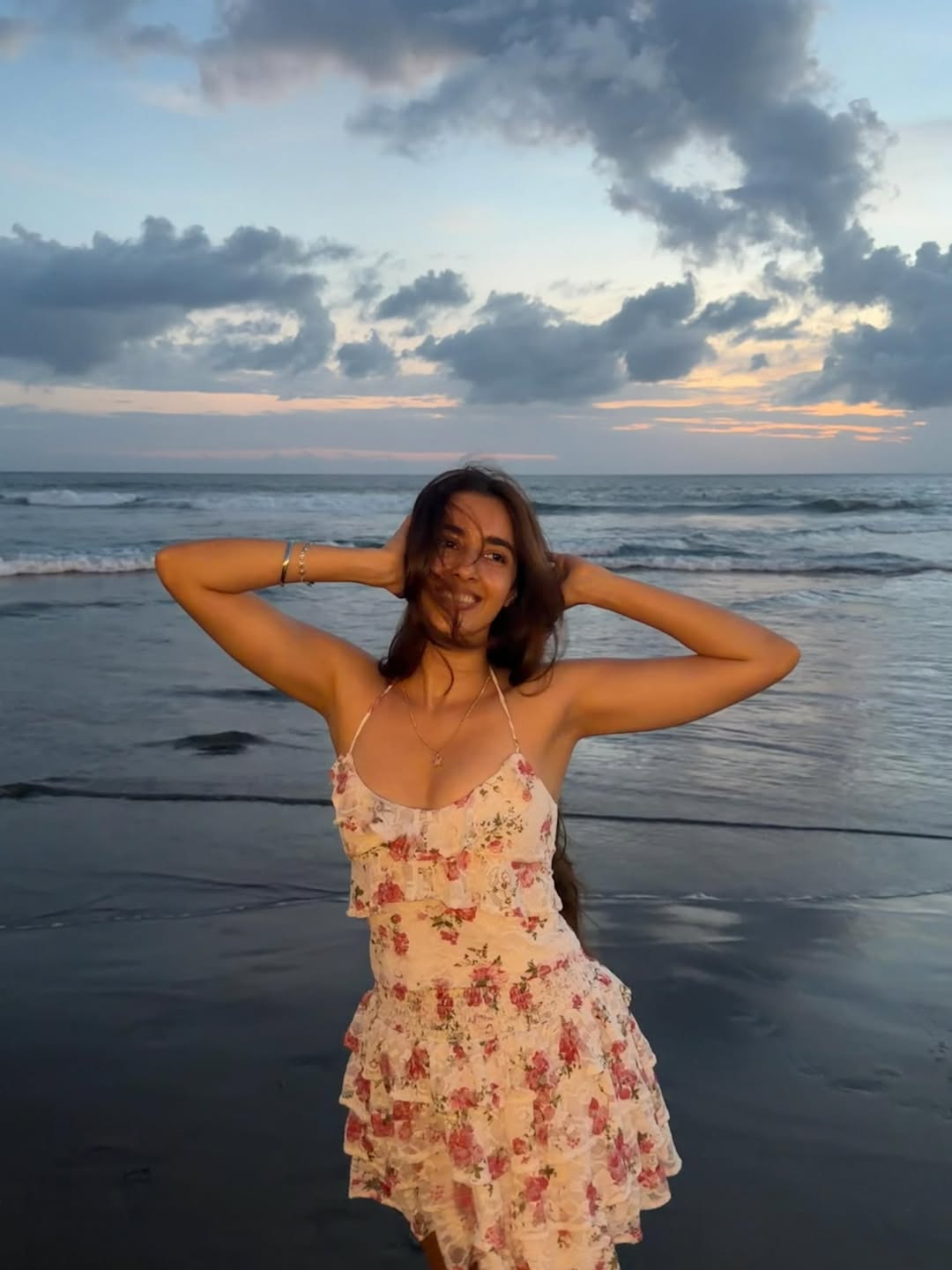 Simrat Kaur Glows In Dreamy Beach Sunset Photoshoot